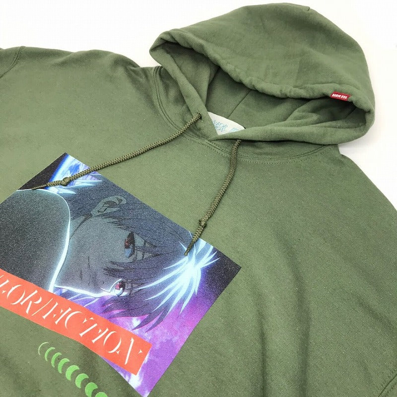 RADIO EVA×FUN FOR FICTION×NOT CONVENTIONAL｜ラヂオエヴァ×ファンフォーフィクション×ノットコンベンショナル　プルオーバーパーカー パーカー ENF01-1911-PK04 カーキ サイズ：XL【倉吉店】