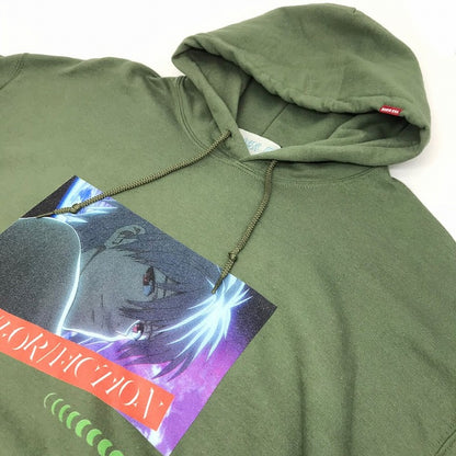 RADIO EVA×FUN FOR FICTION×NOT CONVENTIONAL｜ラヂオエヴァ×ファンフォーフィクション×ノットコンベンショナル　プルオーバーパーカー パーカー ENF01-1911-PK04 カーキ サイズ：XL【倉吉店】