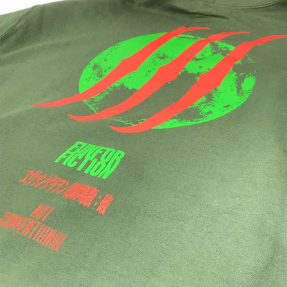 RADIO EVA×FUN FOR FICTION×NOT CONVENTIONAL｜ラヂオエヴァ×ファンフォーフィクション×ノットコンベンショナル　プルオーバーパーカー パーカー ENF01-1911-PK04 カーキ サイズ：XL【倉吉店】