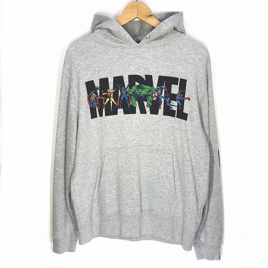 EXAMPLE | イグザンプル ×MARVEL×バーニーズニューヨーク プルオーバーパーカー パーカー グレー【倉吉店】