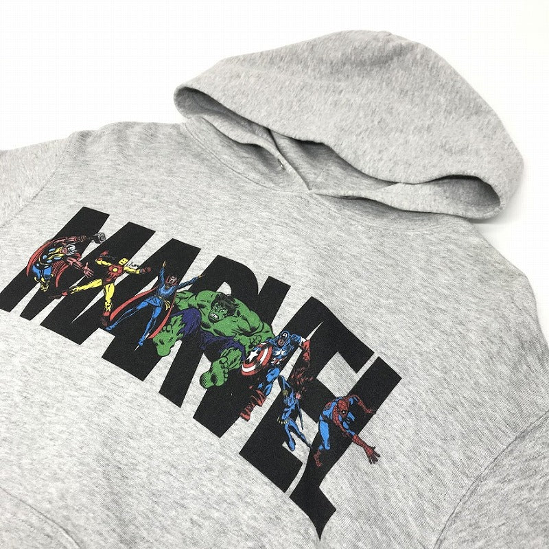 EXAMPLE | イグザンプル ×MARVEL×バーニーズニューヨーク プルオーバーパーカー パーカー グレー【倉吉店】