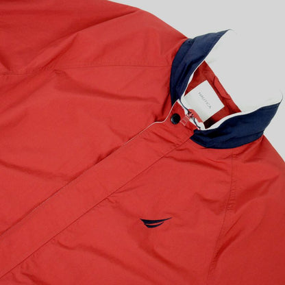 NAUTICA | ノーティカ SLEEVE LOGO NYLON JACKET ナイロンジャケット レッド【倉吉店】