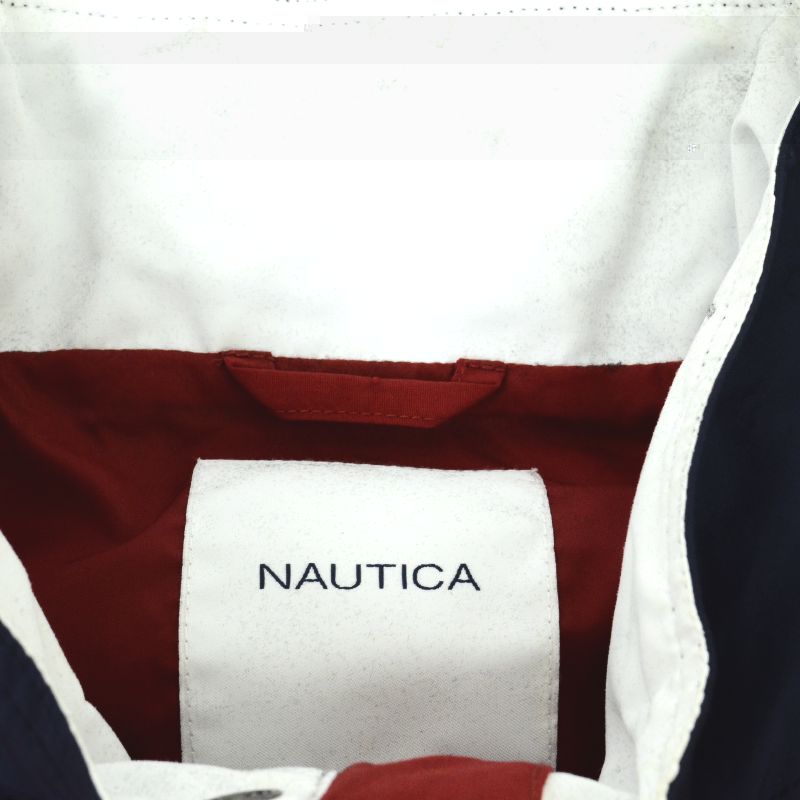 NAUTICA | ノーティカ SLEEVE LOGO NYLON JACKET ナイロンジャケット レッド【倉吉店】
