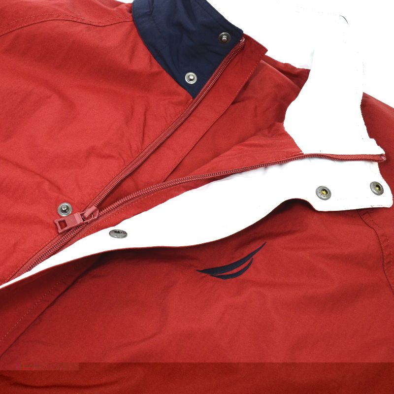 NAUTICA | ノーティカ SLEEVE LOGO NYLON JACKET ナイロンジャケット レッド【倉吉店】