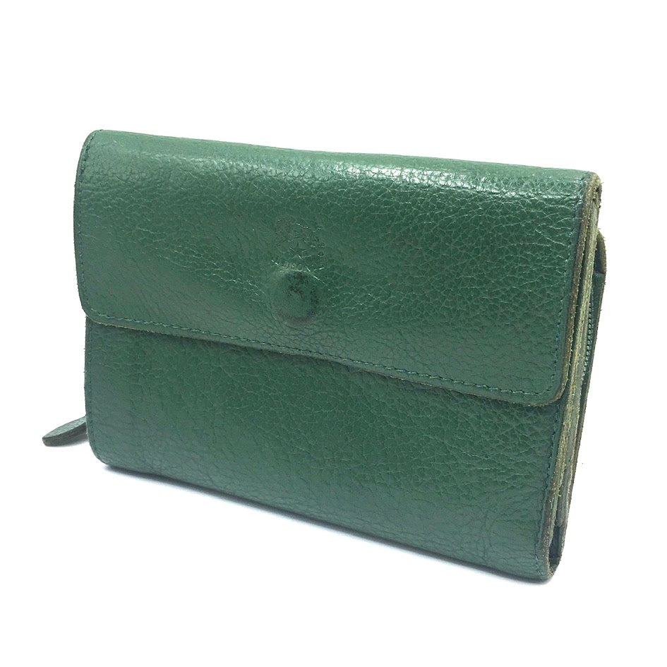 IL BISONTE | イルビゾンテ ミディアムウォレット 三つ折り財布 三つ折り財布 グリーン【倉吉店】