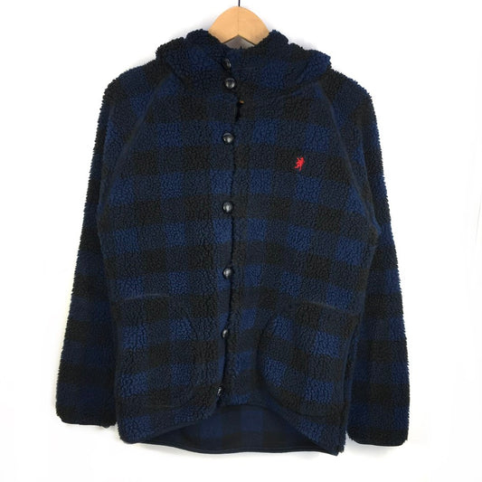 GYMPHLEX | ジムフレックス フード付き チェック柄 その他アウター J-1185 ネイビー【倉吉店】