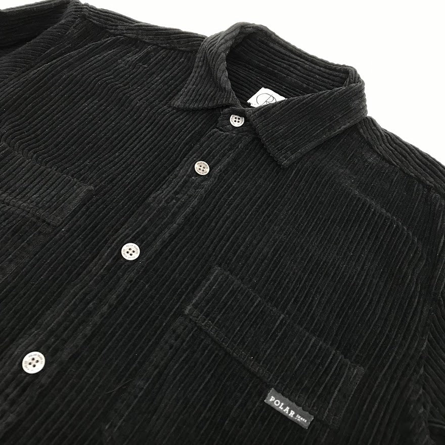 POLAR | ポラール CORD SHIRT コーデュロイ シャツジャケット その他アウター ブラック サイズ：M【倉吉店】