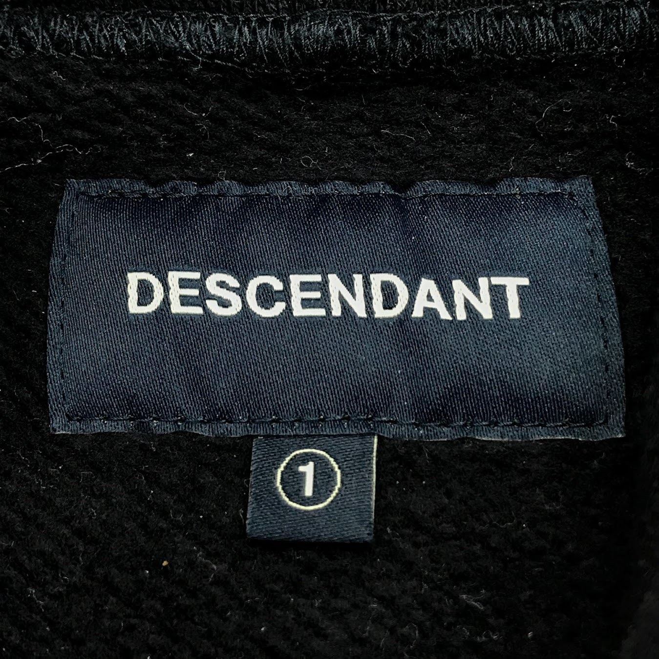 DESCENDANT | ディセンダント BARKLEY HOODED SWEAT SHIRT プルオーバーパーカー パーカー ネイビー サイズ：1【倉吉店】