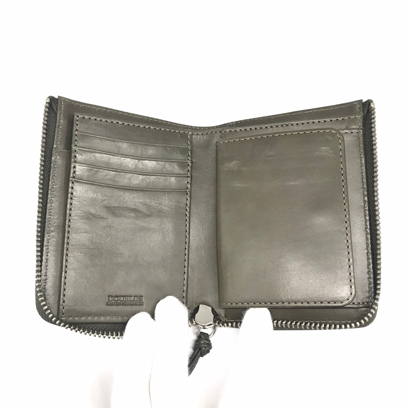 DOUBLES | ダブルス L字ファスナー財布 長財布 WSL-7621 カーキグリーン【倉吉店】