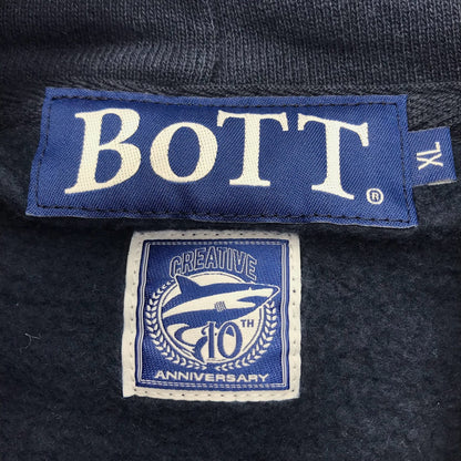 BoTT | ボット ×Creative Drug Store クリエイティヴドラッグストア Square Logo Hoodie スクエアロゴフーディ パーカー ネイビー サイズ：XL【倉吉店】