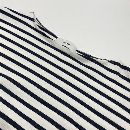 marka | マーカ BASQUE SHIRT ORGANIC COTTON ボーダー 長袖Ｔシャツ M21B-05CS01C ネイビー×ホワイト サイズ：3【倉吉店】