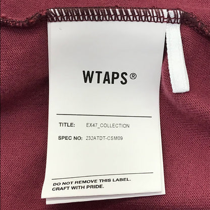 W)TAPS | ダブルタップス QB / SS / RACO. BRACKETS 半袖Ｔシャツ 232ATDT-CSM09 レッド サイズ：4【倉吉店】