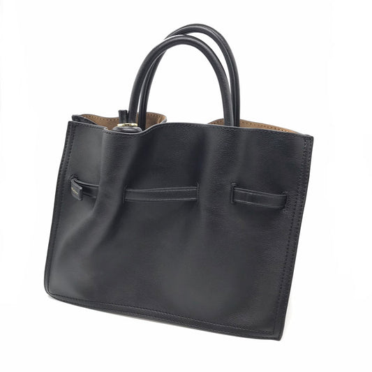 LOWELL things｜ロウェル シングス ギャザーオープントートBAG mini 2wayバッグ トートバッグ ブラック【倉吉店】