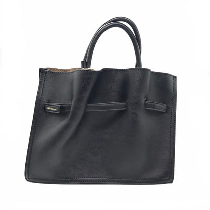 LOWELL things｜ロウェル シングス ギャザーオープントートBAG mini 2wayバッグ トートバッグ ブラック【倉吉店】