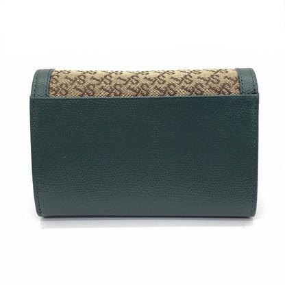 Samantha Thavasa | サマンサタバサ NEO ST Jacquard/総柄/ジャガード/折財布 二つ折り財布 00032220225122 グリーン【倉吉店】