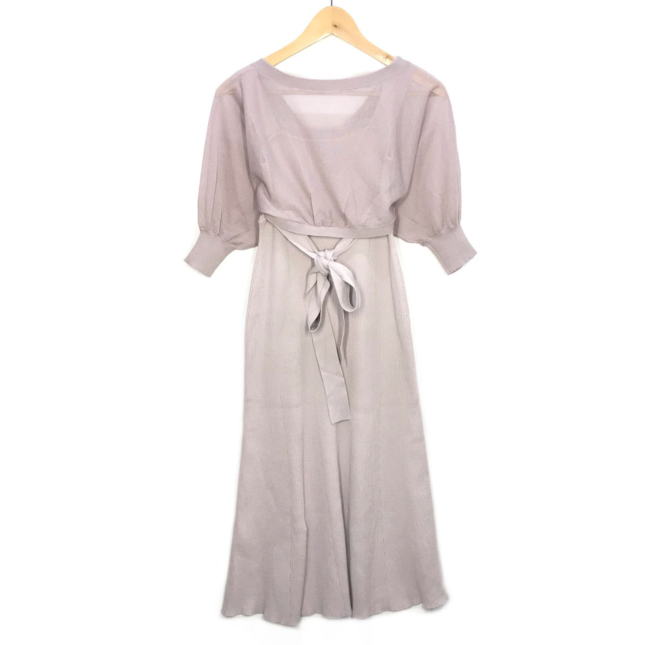 MERCURYDUO | マーキュリーデュオ シアーカーデセットニットワンピース セットアップ 002220301701-01 ピンク サイズ：S【倉吉店】