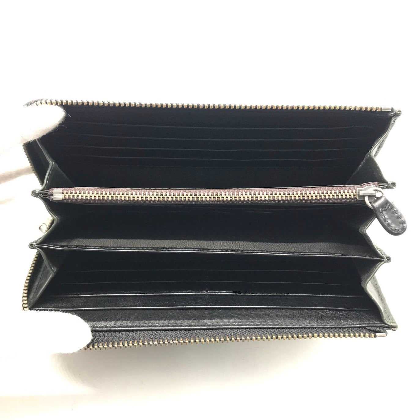 DOUBLES | ダブルス L字ファスナー長財布 長財布 グリーン【倉吉店】