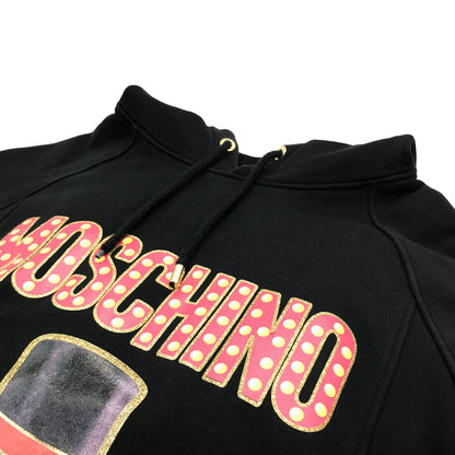 MOSCHINO | モスキーノ MOSCHINO BEAR転写プリント付きロング丈パーカー パーカー V0453 0527 ブラック【倉吉店】