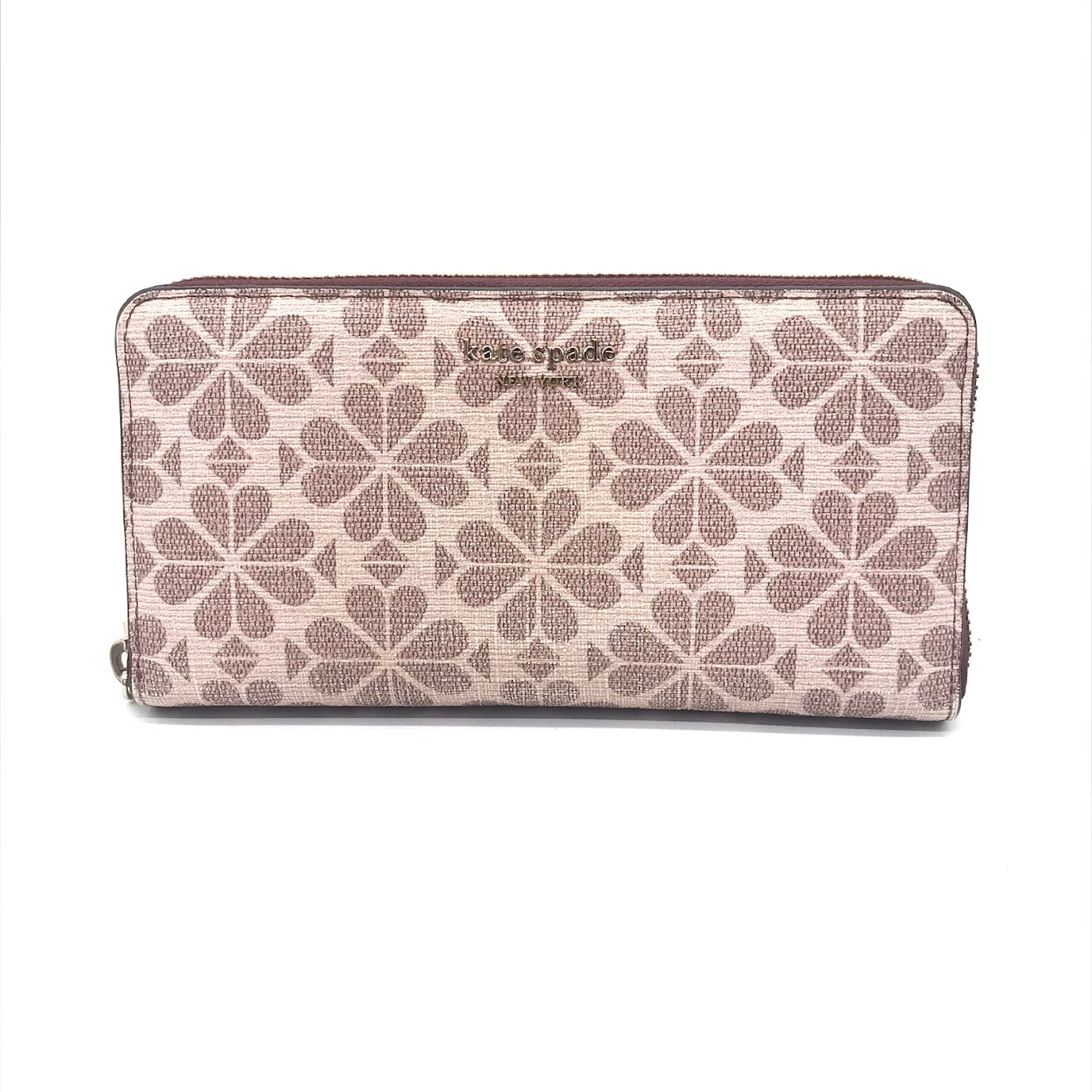 kate spade NEW YORK | ケイトスペードニューヨーク フラワー コーテッド キャンバス ジップ アラウンド 長財布 PWR00085 ピンク【倉吉店】