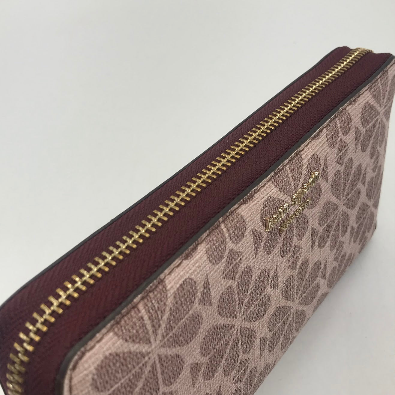kate spade NEW YORK | ケイトスペードニューヨーク フラワー コーテッド キャンバス ジップ アラウンド 長財布 PWR00085 ピンク【倉吉店】