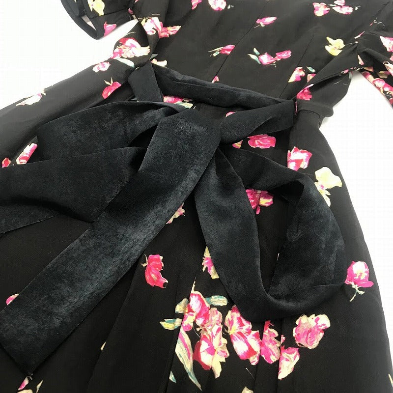 JILL STUART | ジルスチュアート ポリシアフラワーワンピース ワンピース 092-7240041 ブラック【倉吉店】