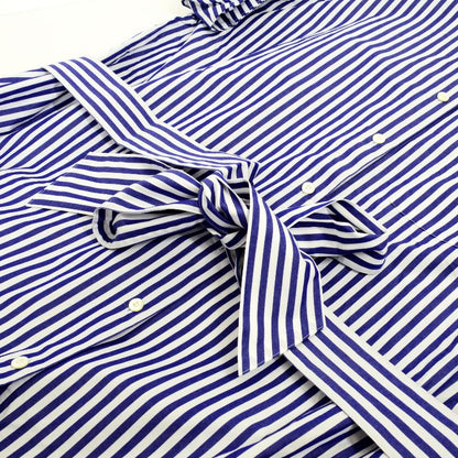 Traditional Weatherwear | トラディショナルウェザーウェア STANDARD SHIRT DRESS ストライプ柄 ワンピース L211OSFOP0202TO ブルー サイズ：S【倉吉店】