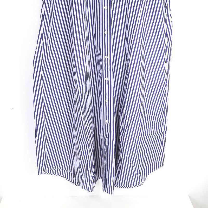 Traditional Weatherwear | トラディショナルウェザーウェア STANDARD SHIRT DRESS ストライプ柄 ワンピース L211OSFOP0202TO ブルー サイズ：S【倉吉店】