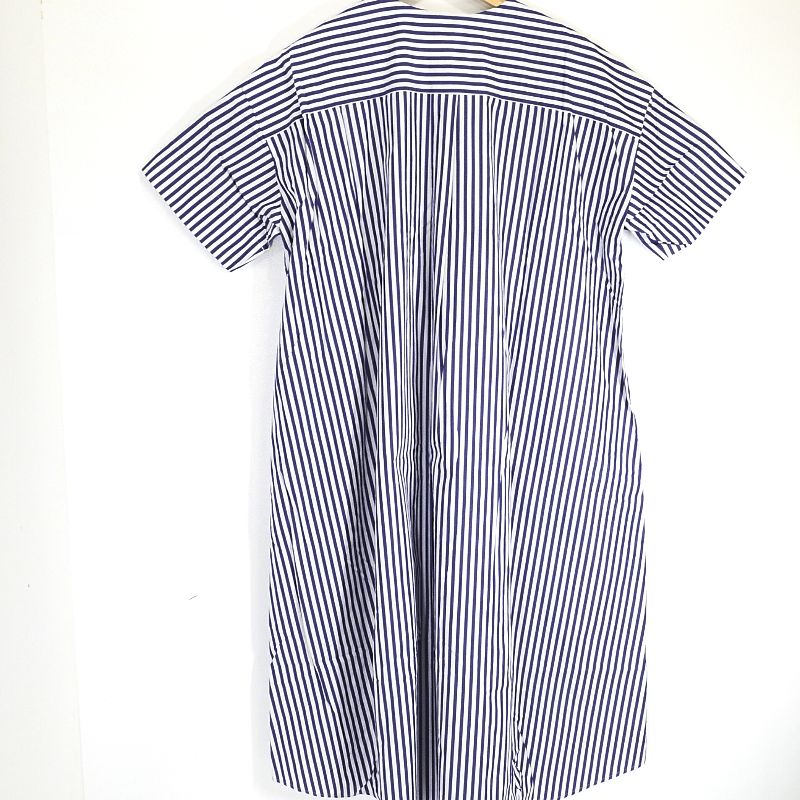 Traditional Weatherwear | トラディショナルウェザーウェア STANDARD SHIRT DRESS ストライプ柄 ワンピース L211OSFOP0202TO ブルー サイズ：S【倉吉店】