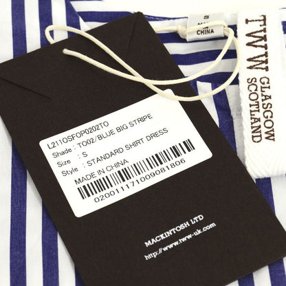 Traditional Weatherwear | トラディショナルウェザーウェア STANDARD SHIRT DRESS ストライプ柄 ワンピース L211OSFOP0202TO ブルー サイズ：S【倉吉店】