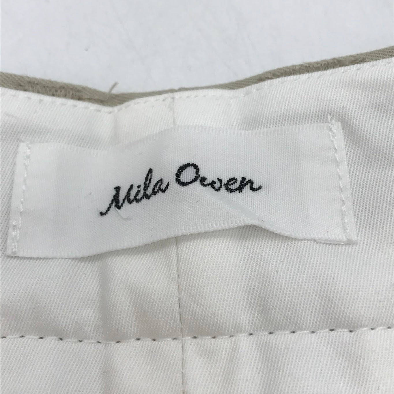 Mila Owen | ミラオーウェン センタープレスハイウエストチノパンツ チノパンツ 09WFP231054 アイボリー サイズ：1【倉吉店】