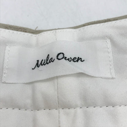 Mila Owen | ミラオーウェン センタープレスハイウエストチノパンツ チノパンツ 09WFP231054 アイボリー サイズ：1【倉吉店】
