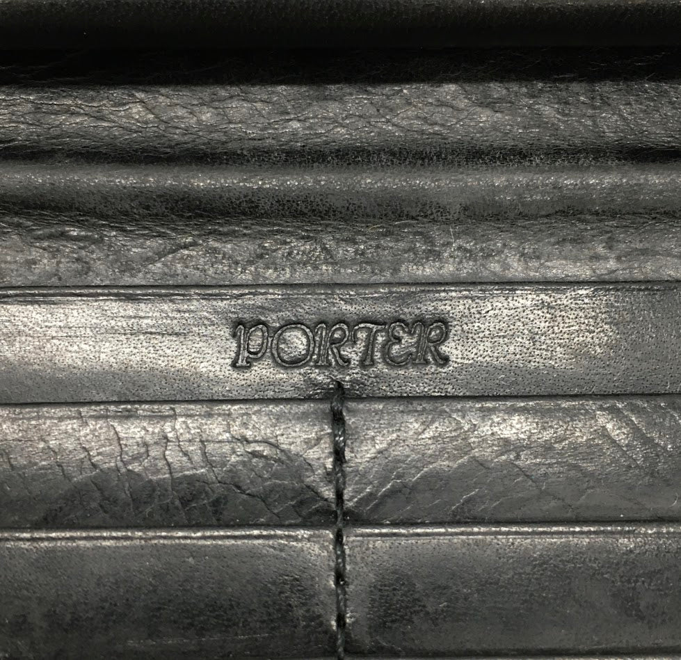 PORTER | ポーター MARGARET HOWELL別注 OIL FINISH LEATHER 長財布 579-7172001 ブラック【倉吉店】