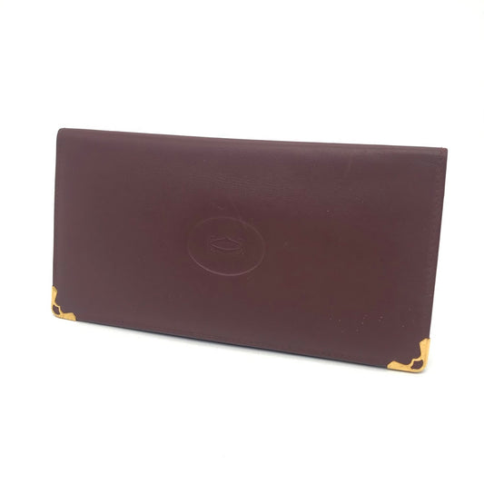 CARTIER | カルティエ マストライン 札入れ L3000003 バーガンディ【倉吉店】