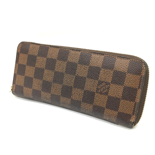 LOUIS VUITTON | ルイ・ヴィトン ダミエ ポルトフォイユ・クレマンス ラウンドファスナー長財布 長財布 N60534 ブラウン【倉吉店】