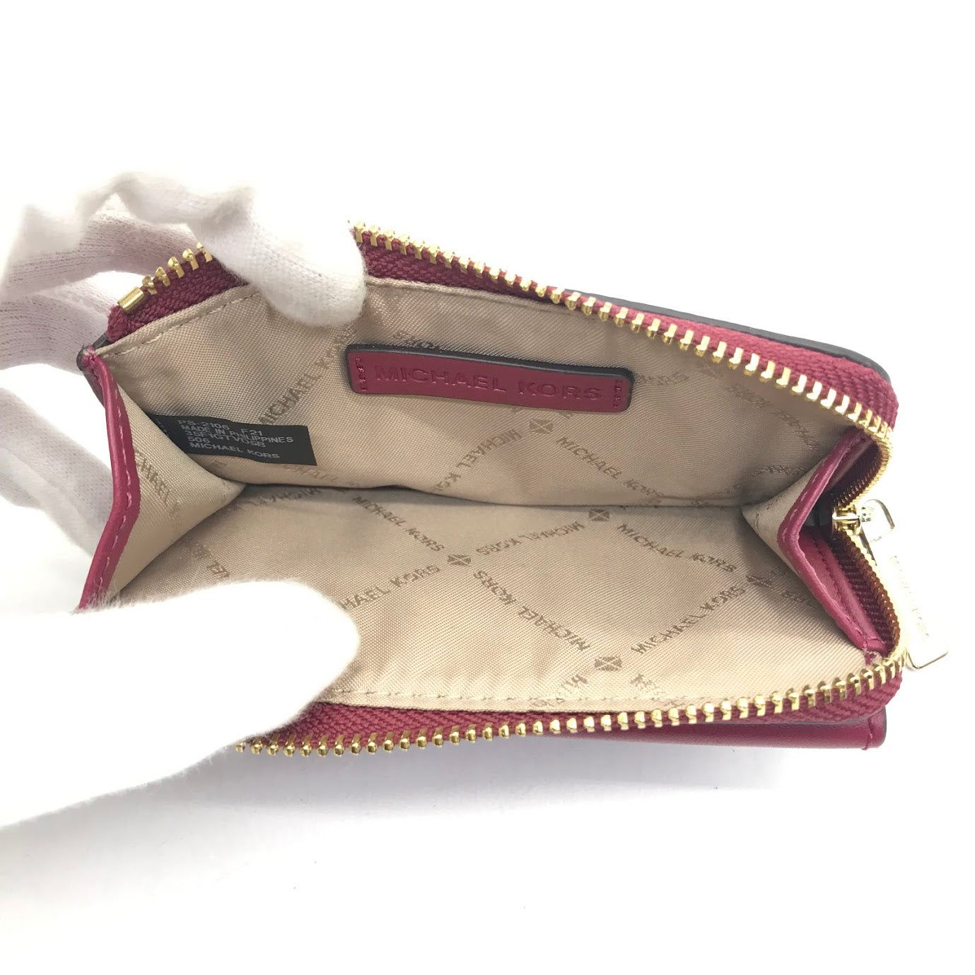 Michael Kors | マイケルコース JET SET TRAVEL SM CNR ZIP CARD HLDR カードケース コインケース 35F1GTVD5B ボルドー【倉吉店】