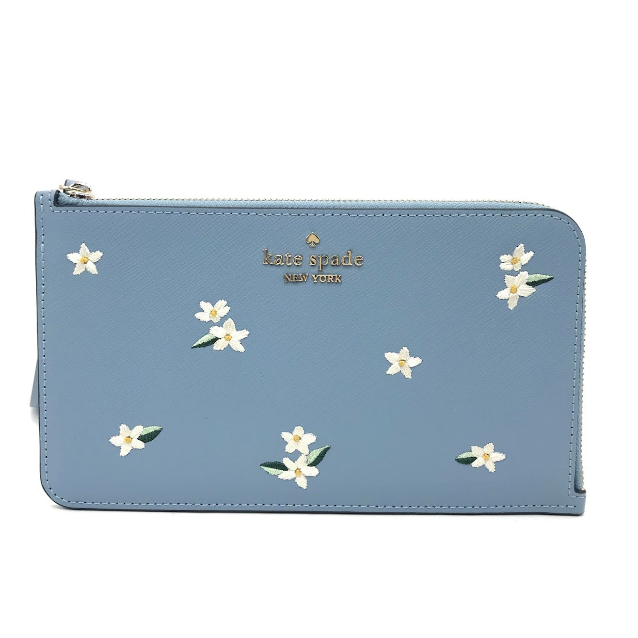 kate spade NEW YORK | ケイトスペードニューヨーク ルーシー フローラル エンブロイダード 花刺繍 ポーチ KD903 ブルー【倉吉店】