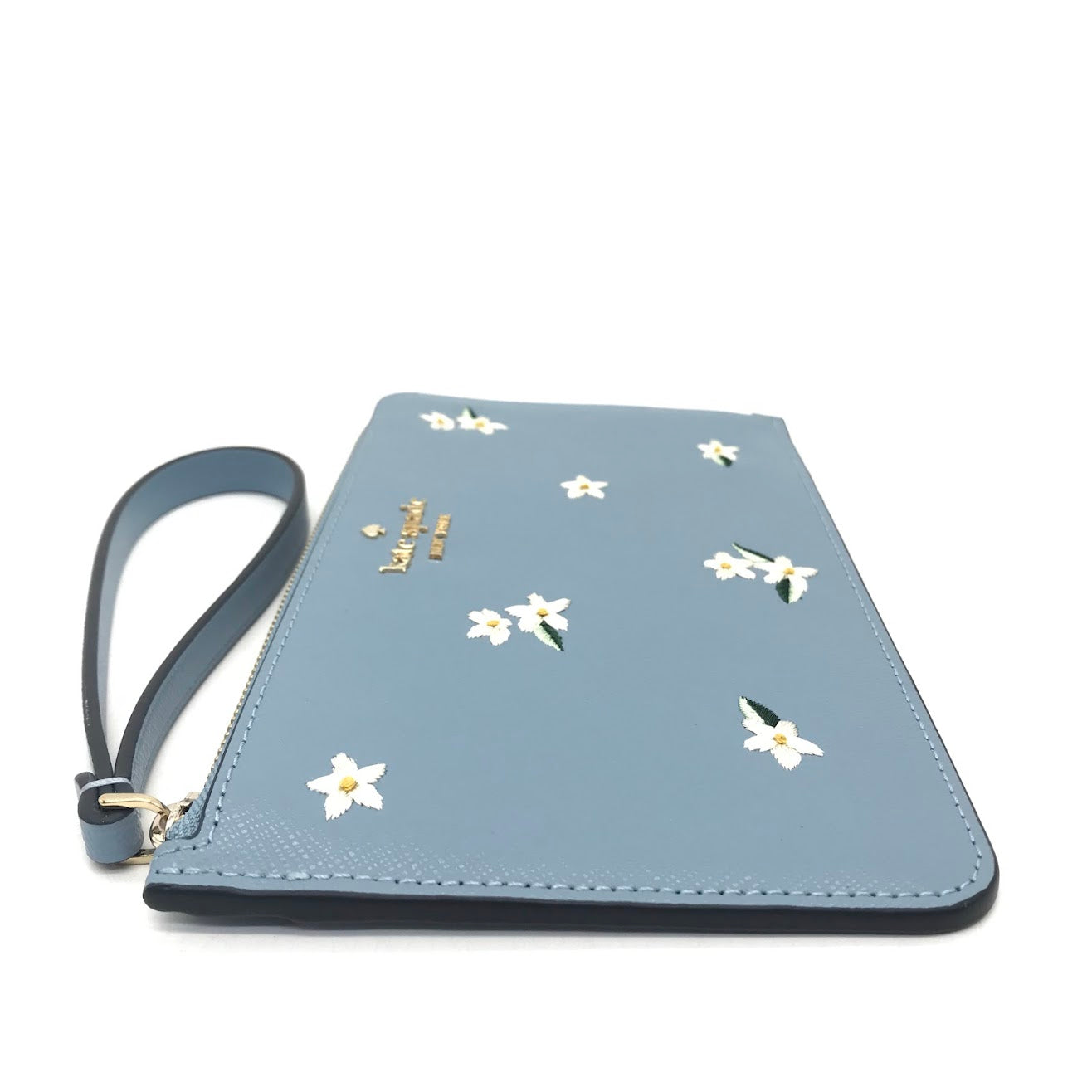 kate spade NEW YORK | ケイトスペードニューヨーク ルーシー フローラル エンブロイダード 花刺繍 ポーチ KD903 ブルー【倉吉店】