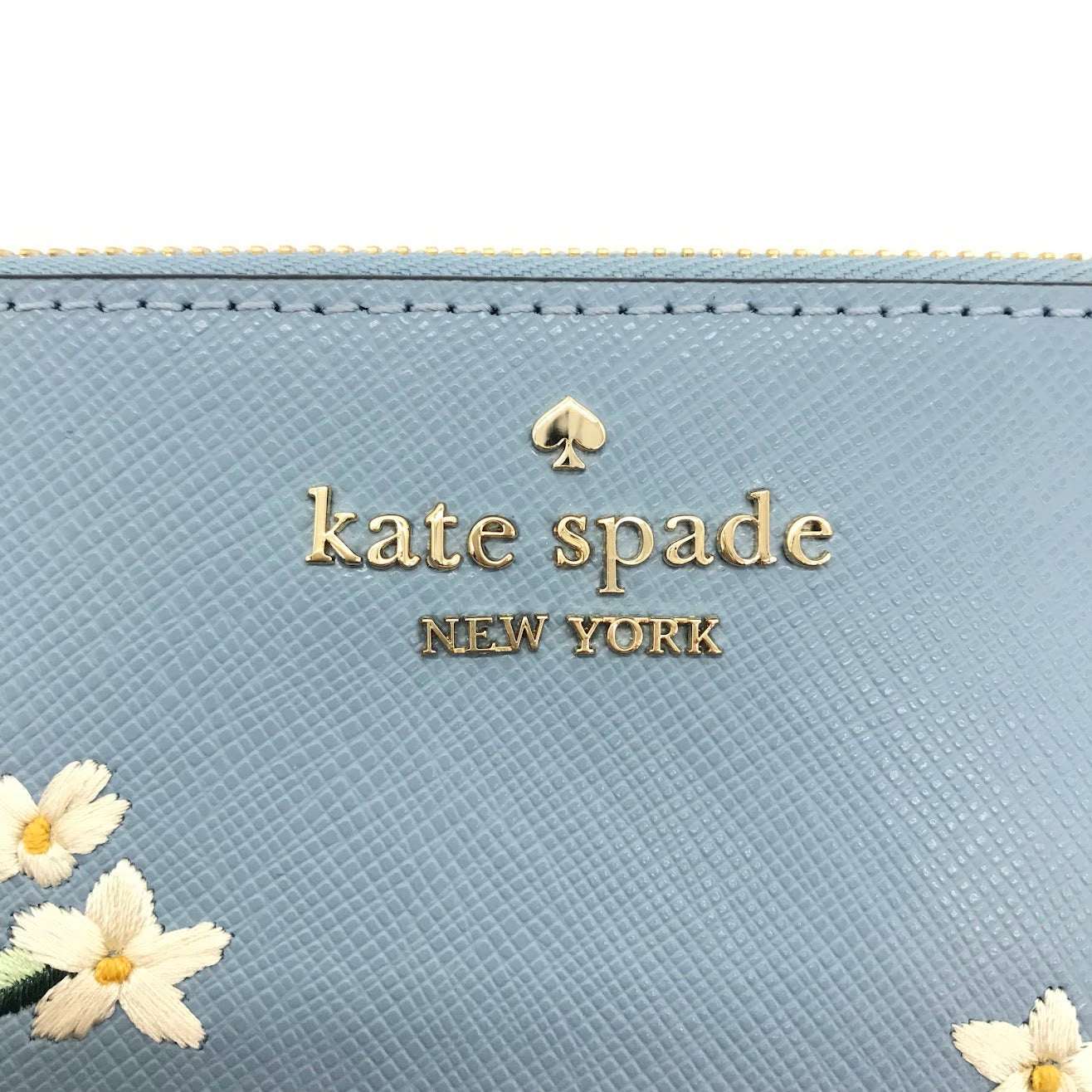 kate spade NEW YORK | ケイトスペードニューヨーク ルーシー フローラル エンブロイダード 花刺繍 ポーチ KD903 ブルー【倉吉店】