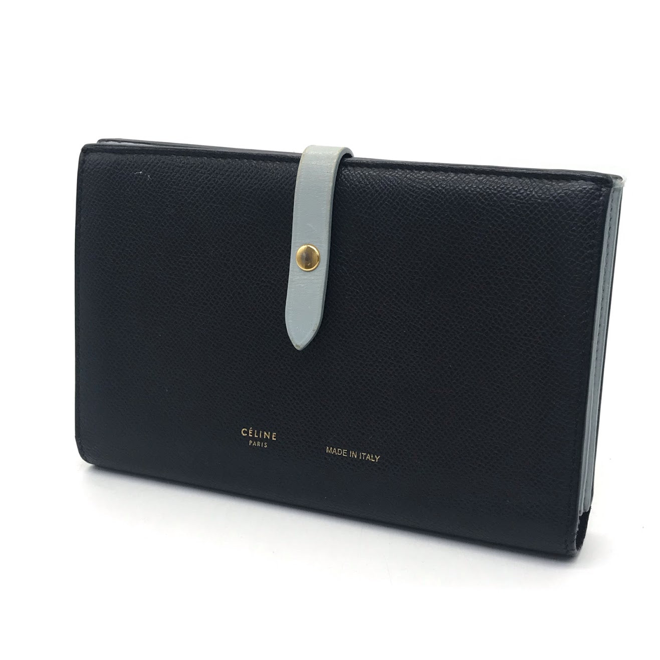 CELINE | セリーヌ ラージストラップマルチファンクション/二つ折り財布 二つ折り財布 ブラック【倉吉店】