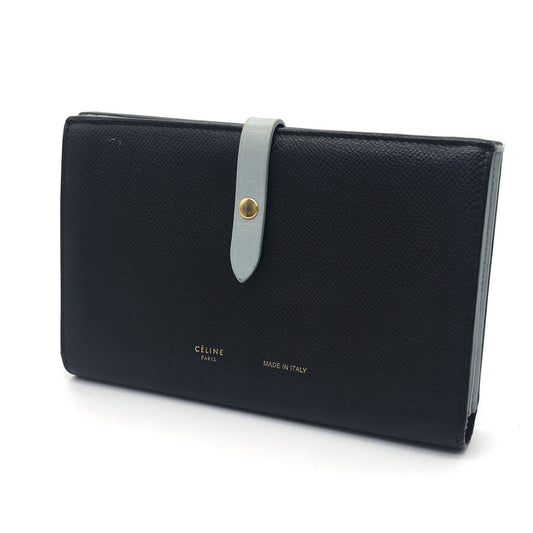 CELINE | セリーヌ ラージストラップマルチファンクション/二つ折り財布 二つ折り財布 ブラック【倉吉店】