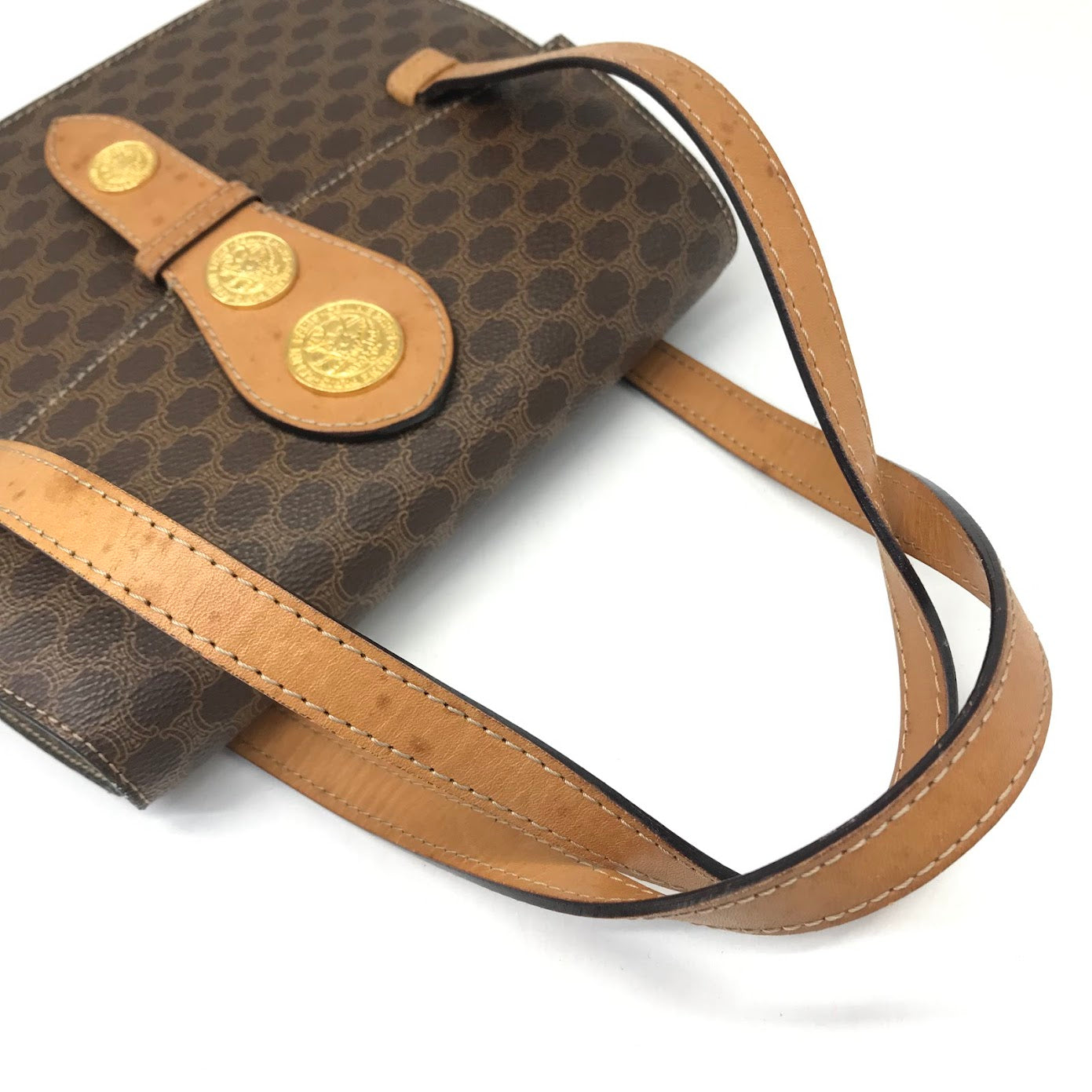 CELINE | セリーヌ マカダム柄 メダル トートバッグ F/01 ブラウン【倉吉店】