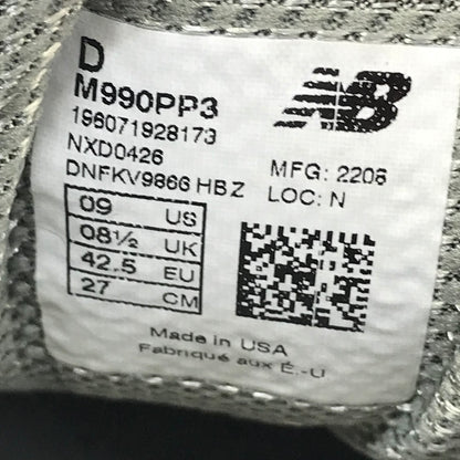 NEW BALANCE | ニューバランス KEEP YOUR FAMILY CLOSE スニーカー M990PP3 グリーン 27cm【倉吉店】