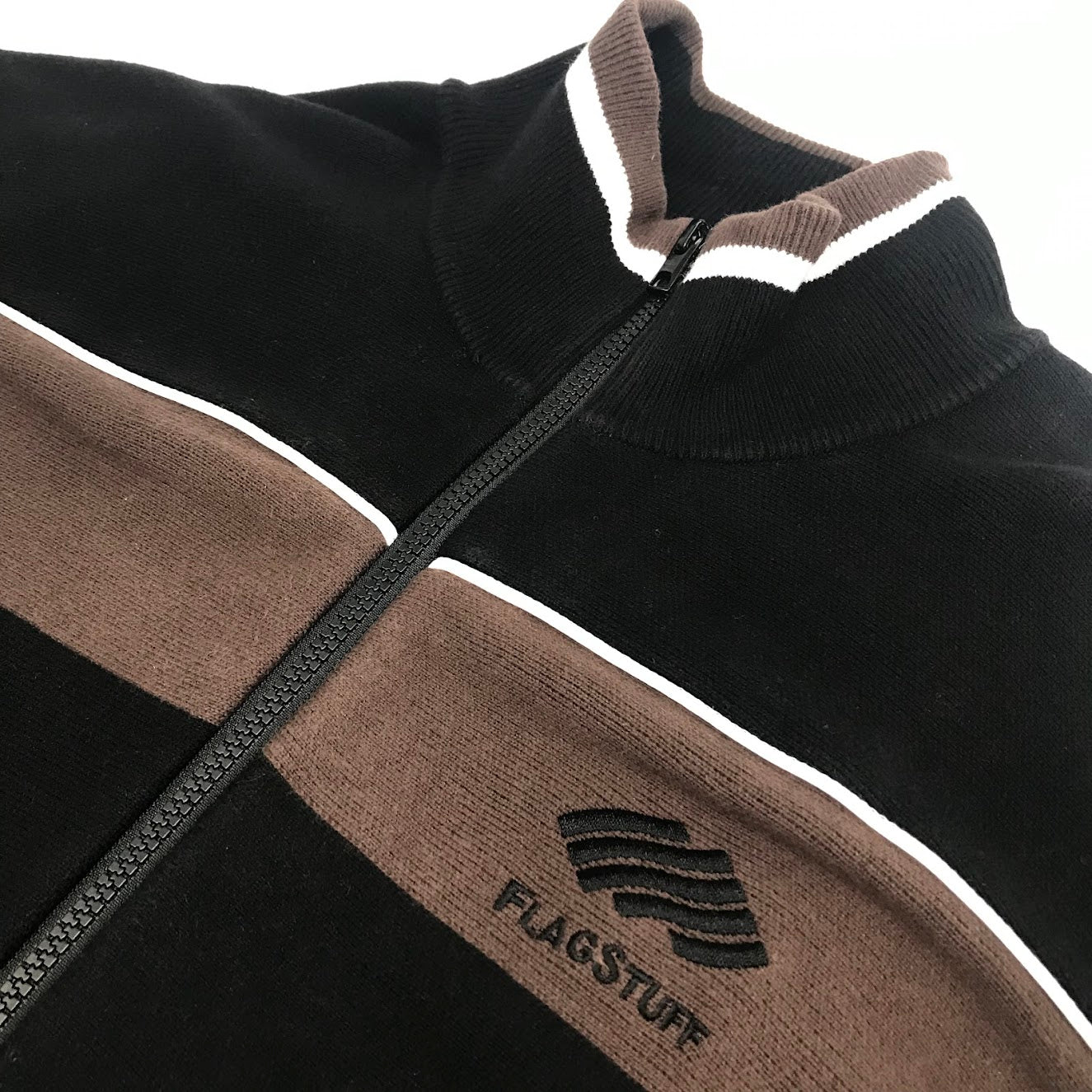 FLAGSTUFF | フラッグスタッフ 23SS KNIT BLOUSON ニットブルゾン ブルゾン FS1095/23SS-FS-08 ブラウン サイズ：M【倉吉店】