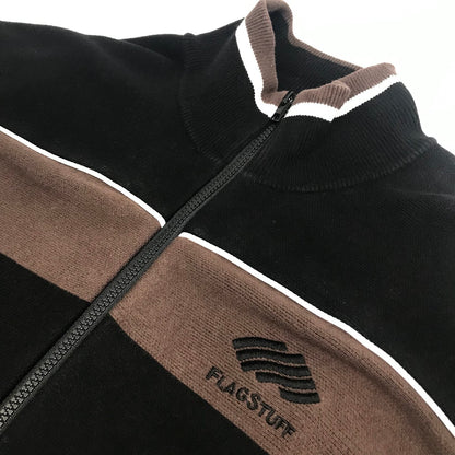 FLAGSTUFF | フラッグスタッフ 23SS KNIT BLOUSON ニットブルゾン ブルゾン FS1095/23SS-FS-08 ブラウン サイズ：M【倉吉店】