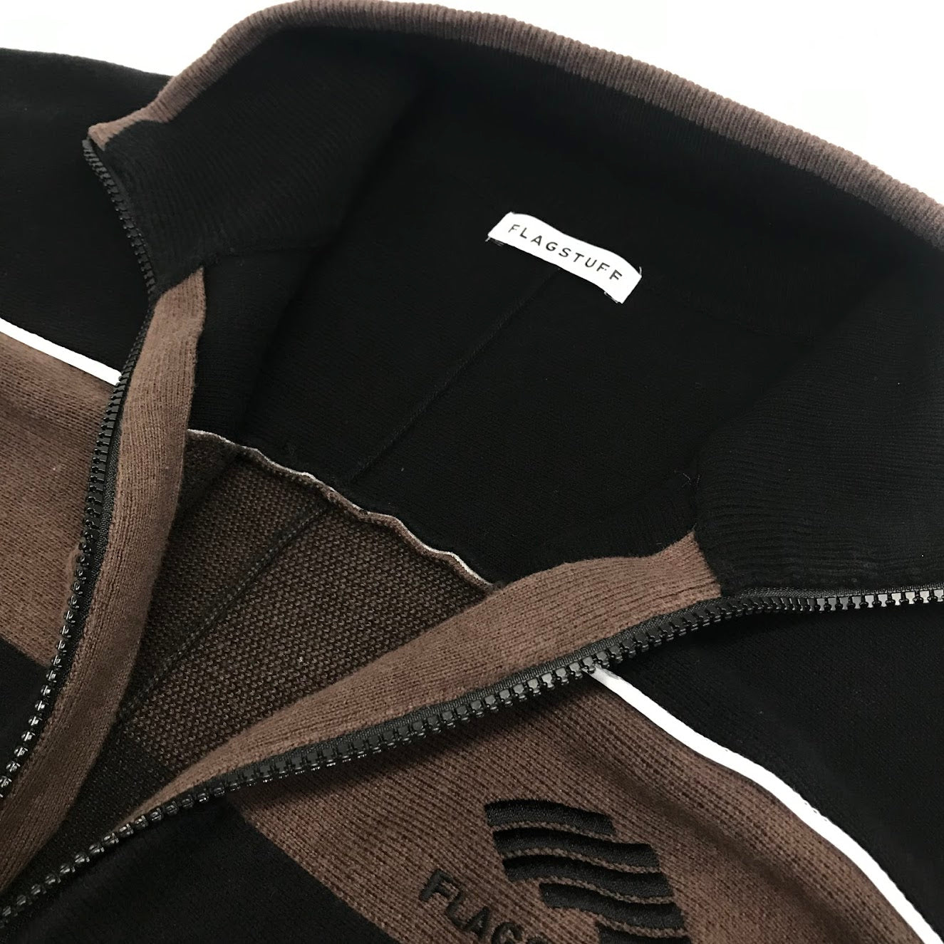 FLAGSTUFF | フラッグスタッフ 23SS KNIT BLOUSON ニットブルゾン ブルゾン FS1095/23SS-FS-08 ブラウン サイズ：M【倉吉店】