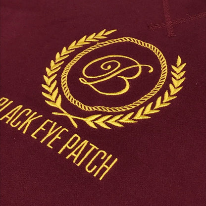 BlackEyePatch | ブラックアイパッチ ROYAL EMBLEM CREW SWEAT スウェット ボルドー/バーガンディー サイズ：XL【倉吉店】
