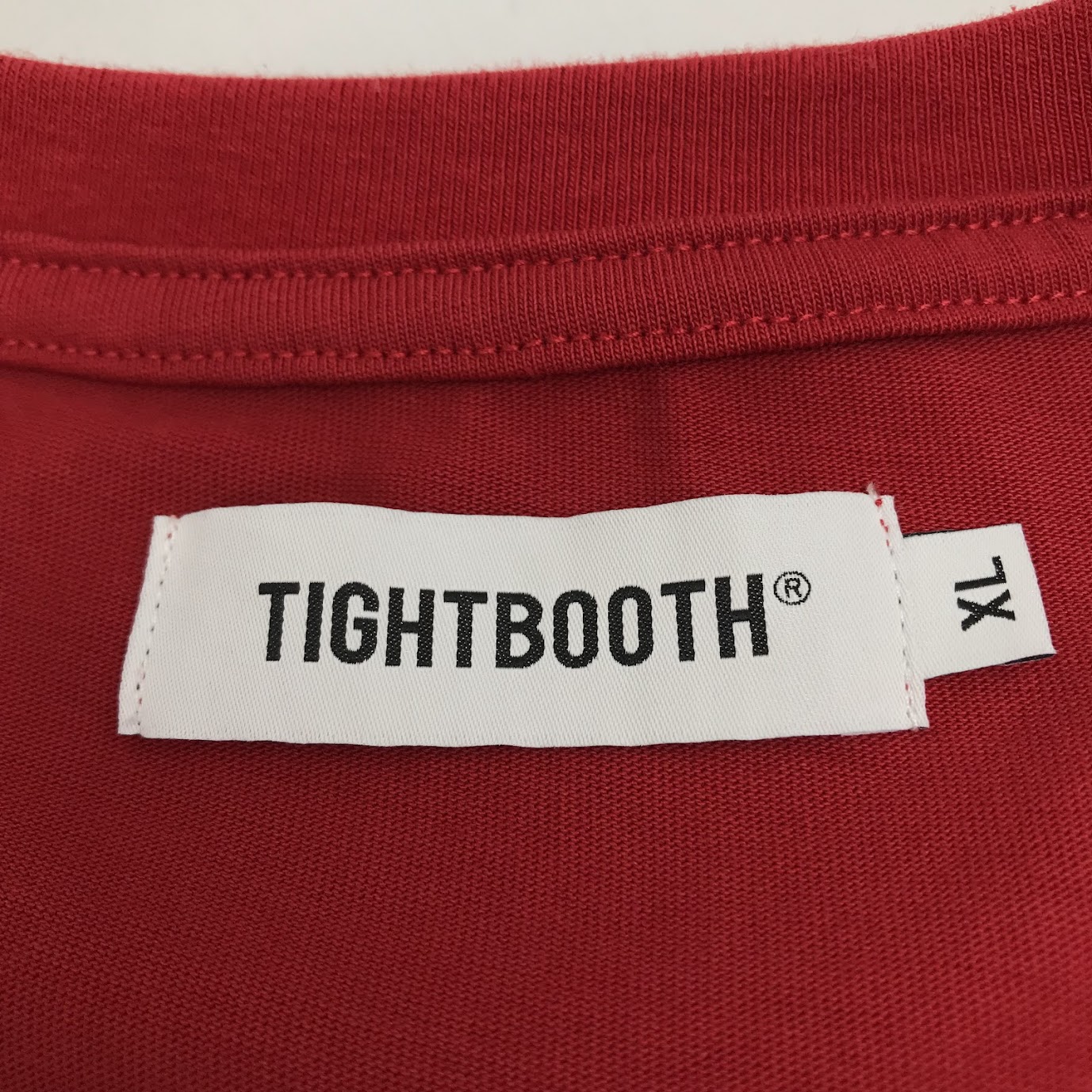 TIGHTBOOTH PRODUCTION | タイトブースプロダクション STRAIGHT UP L/S T-SHIRT 長袖Ｔシャツ レッド サイズ：XL【倉吉店】