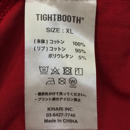 TIGHTBOOTH PRODUCTION | タイトブースプロダクション STRAIGHT UP L/S T-SHIRT 長袖Ｔシャツ レッド サイズ：XL【倉吉店】