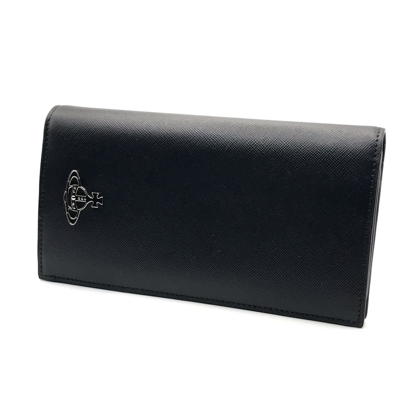 Vivienne Westwood | ヴィヴィアンウエストウッド KENT LONG WALLET WITH ZIP 二つ折り長財布 長財布 51050057 ブラック【倉吉店】
