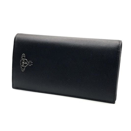 Vivienne Westwood | ヴィヴィアンウエストウッド KENT LONG WALLET WITH ZIP 二つ折り長財布 長財布 51050057 ブラック【倉吉店】